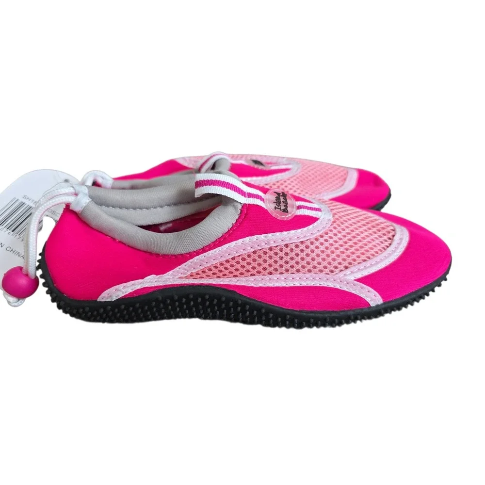 NWT Island Beach Girls Size 5 Pink Water Aqua Shoes for Summer pool
